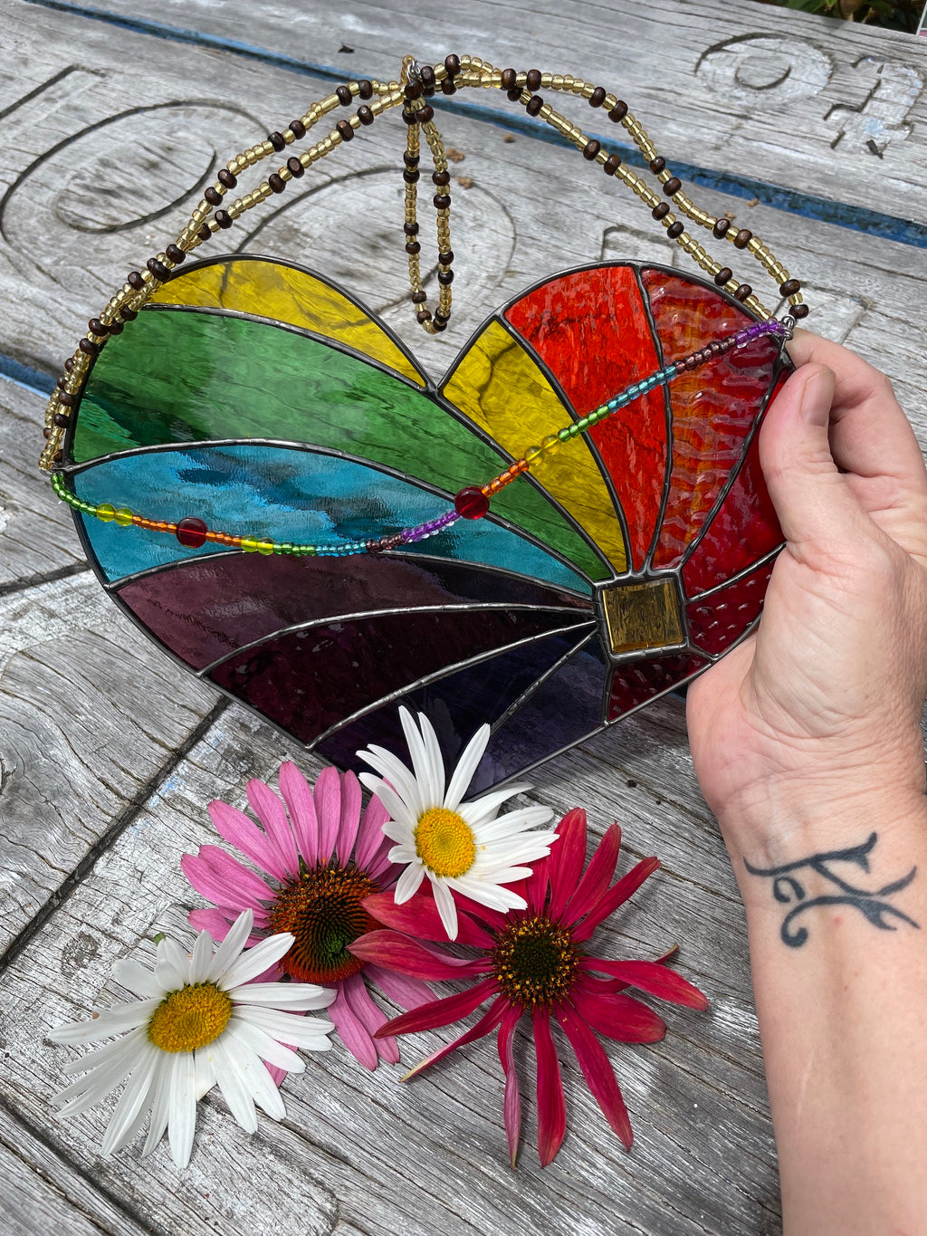 Rainbow Heart - Pattern - Digital A4 size (Copy)