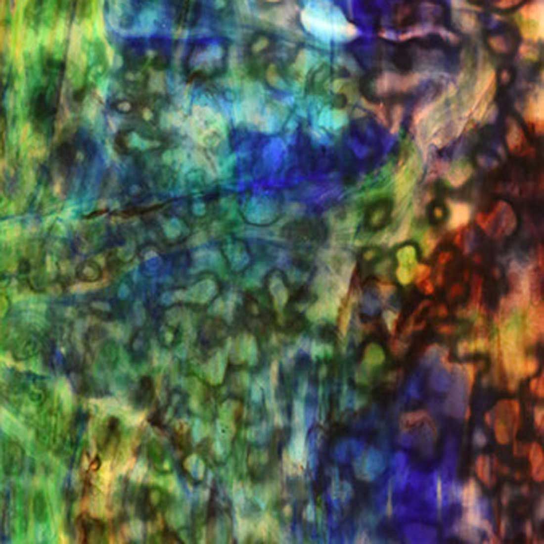 Youghiogheny Cobalt Blue and Emerald Green Mottle - Pre Purchase only