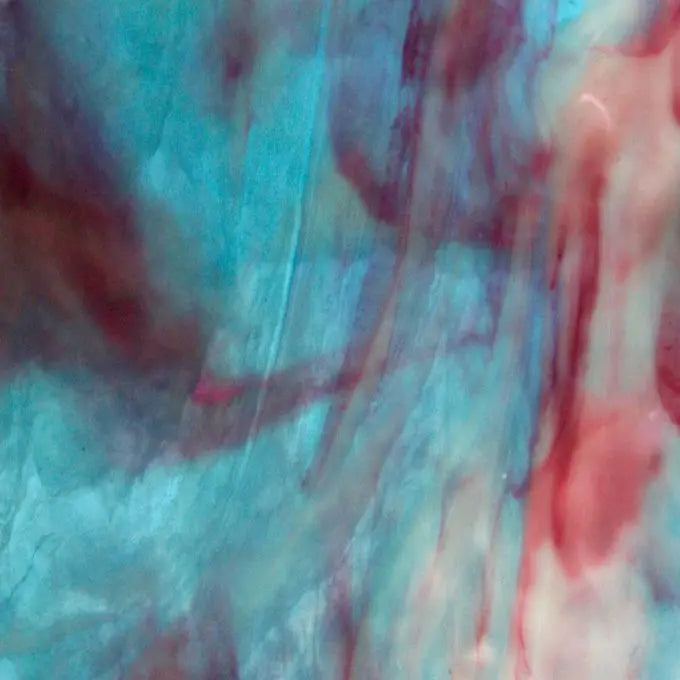 Youghiogheny Turquoise Ice, White, Gold Pink Stipple - Y6617SP