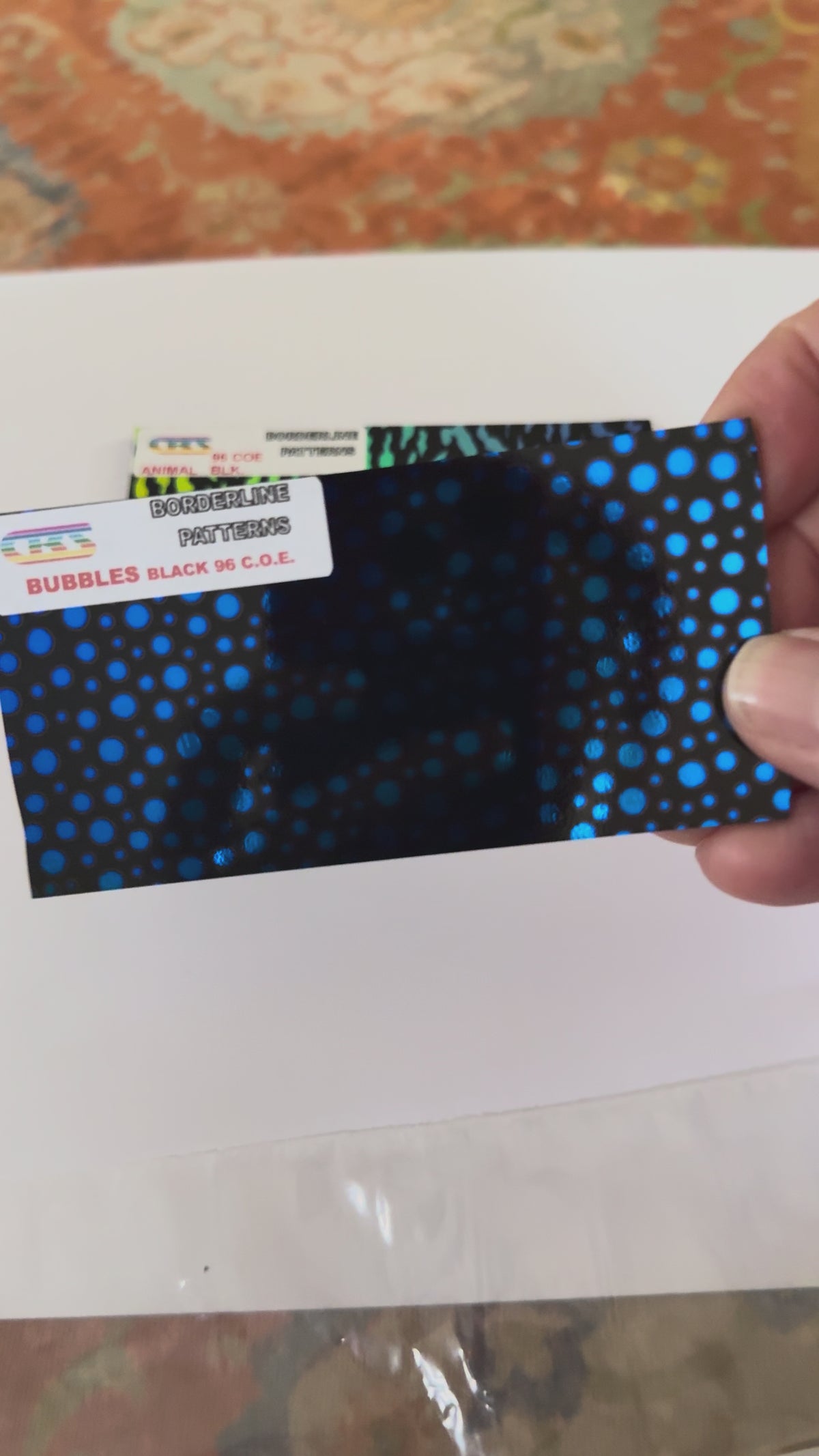 CBS Dichroic COE 96 borderline patterns - Various colours and patterns