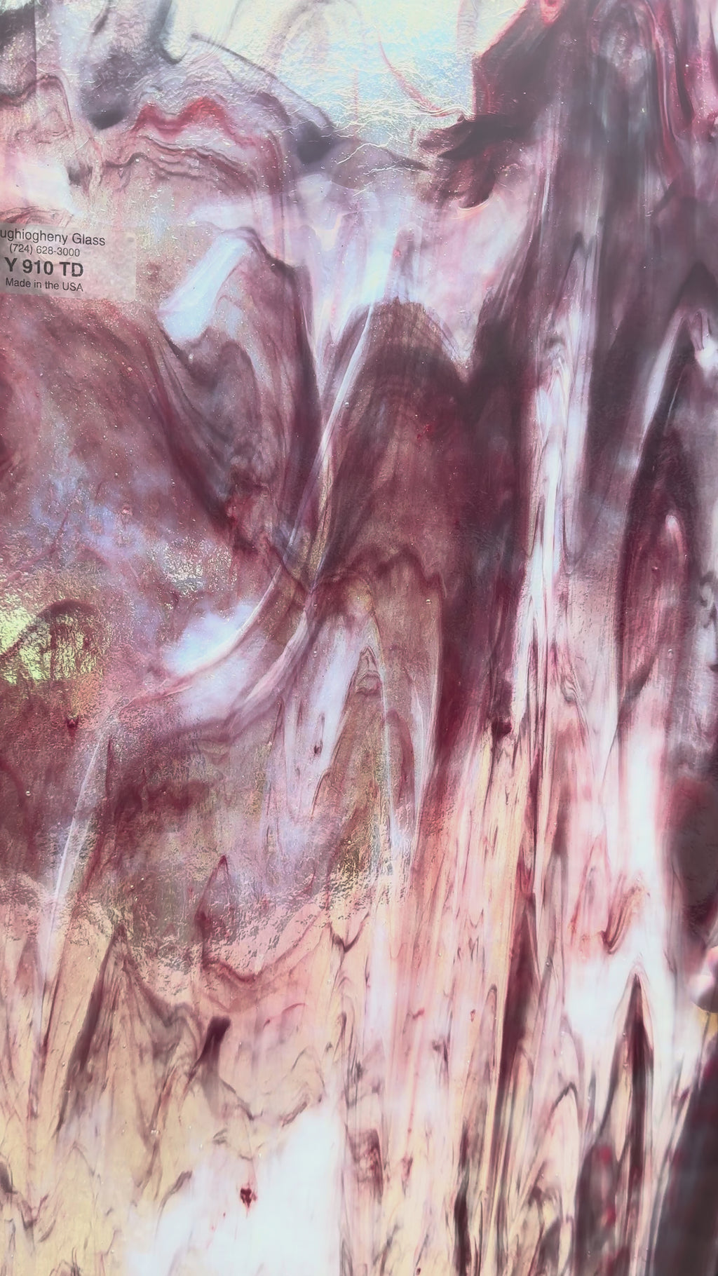 Youghiogheny Red with White True Dichroic - YTD910