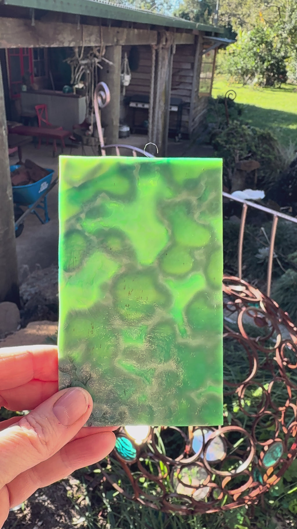 Bullseye Med Leaf, Emerald Green Mottle - 6247 - ETA EARLY JULY