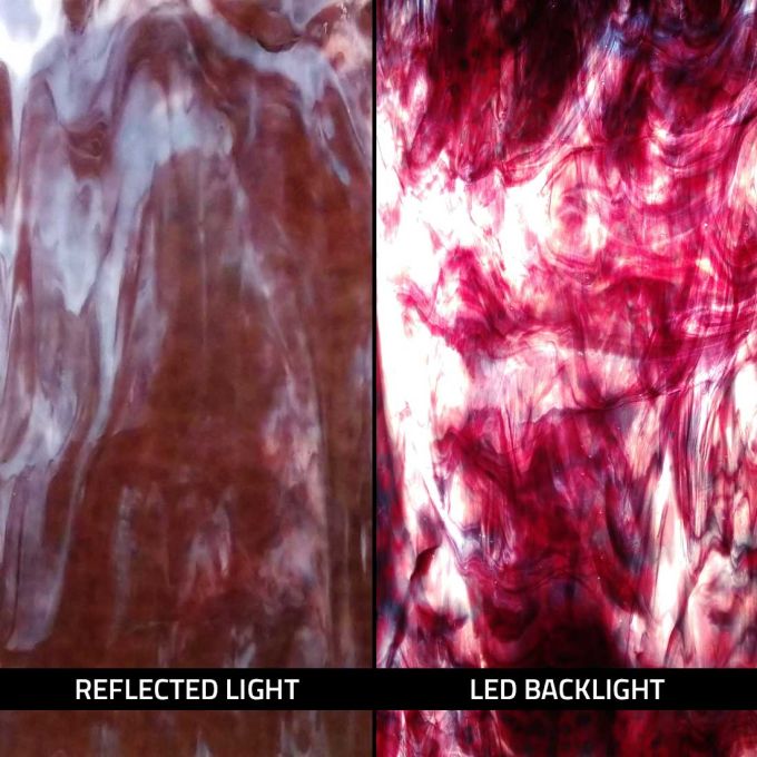 Youghiogheny Red with White True Dichroic - YTD910